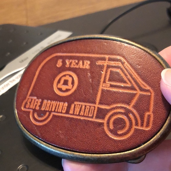 VTG Safe Driving Award Bell Systems Belt Buckle - Picture 8 of 8